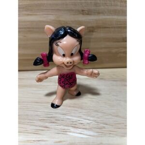 Vintage 91 Looney Tunes Petunia Pig McDonald's Happy Meal Toy PVC Plastic Figure
